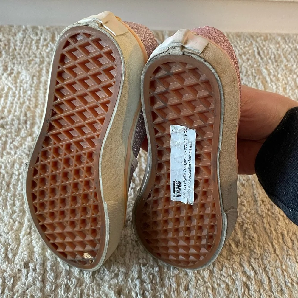 Vans sparkly pink